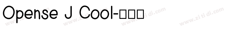 Opense J Cool字体转换